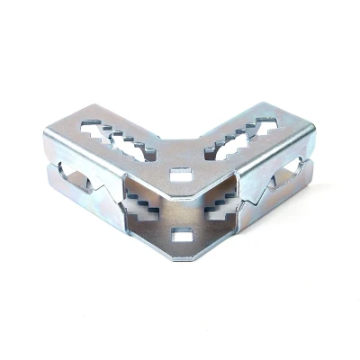 Conector de un solo lado con botón doble de metal